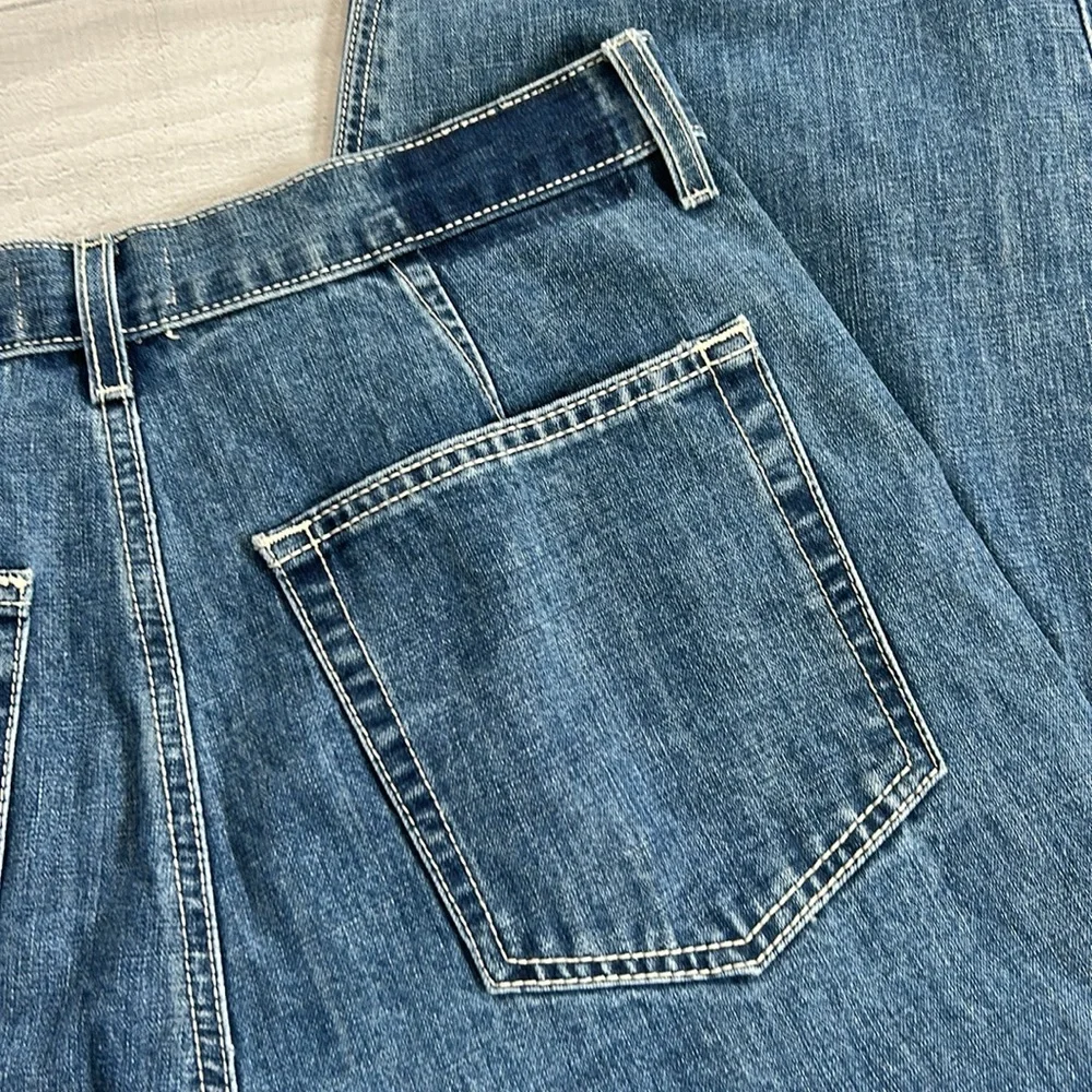 Etica Iris Relaxed Barrel Jeans Size 29 Blue Organic Cotton Medium‎ Blue